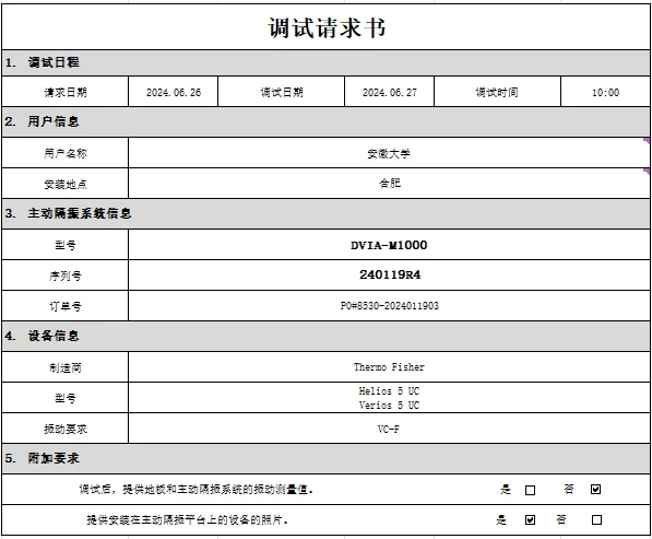 YIMO Anhui University Thermo Fisher XHR SEM Verios 5 UC DVIA-MB1000 (240119R4-2) Installation Report