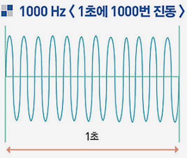 진동수 1000Hz(그래프)